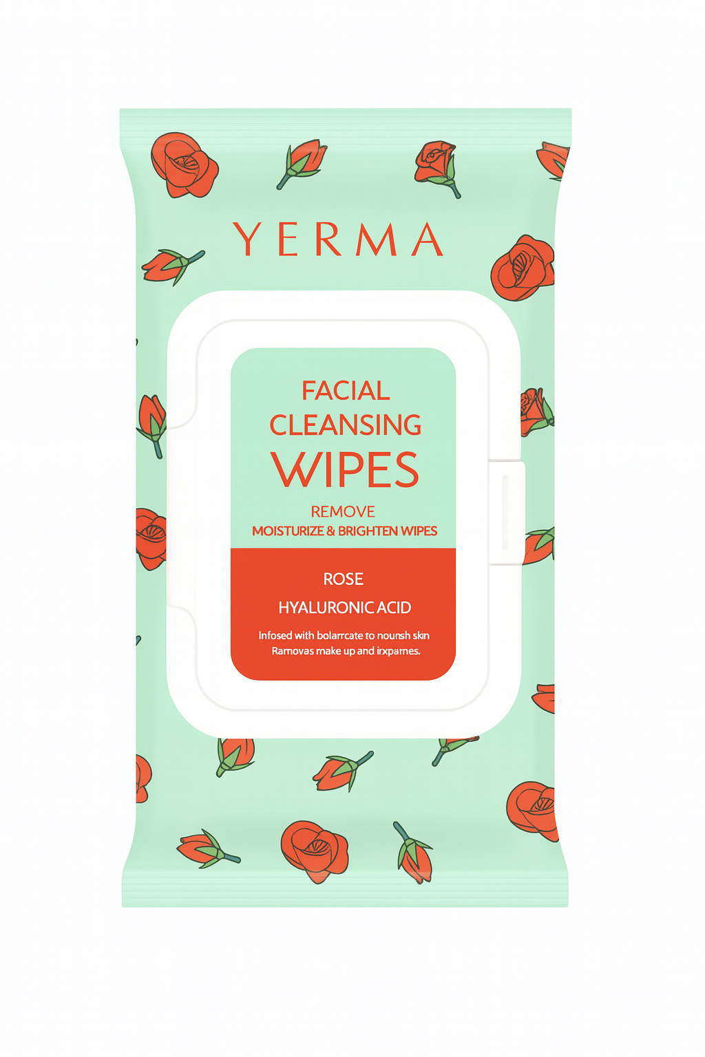 Toallitas Desmaquillantes Rosa & Ácido Hialurónico